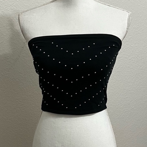 PINK Victoria's Secret Tops - Victoria’s Secret PINK Bandeau with Silver design, Medium